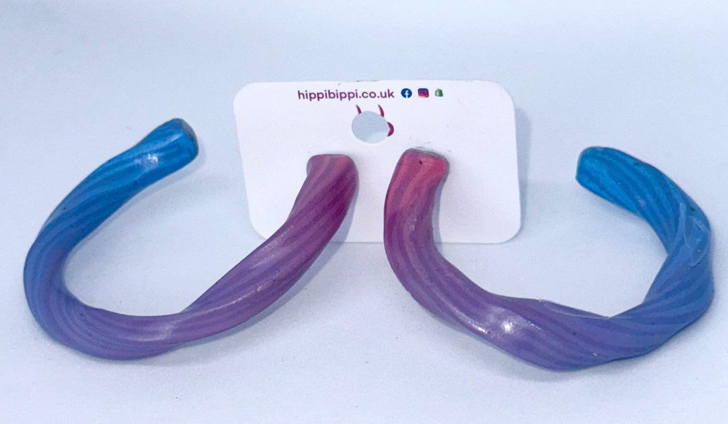 Twilight Wave Hoops