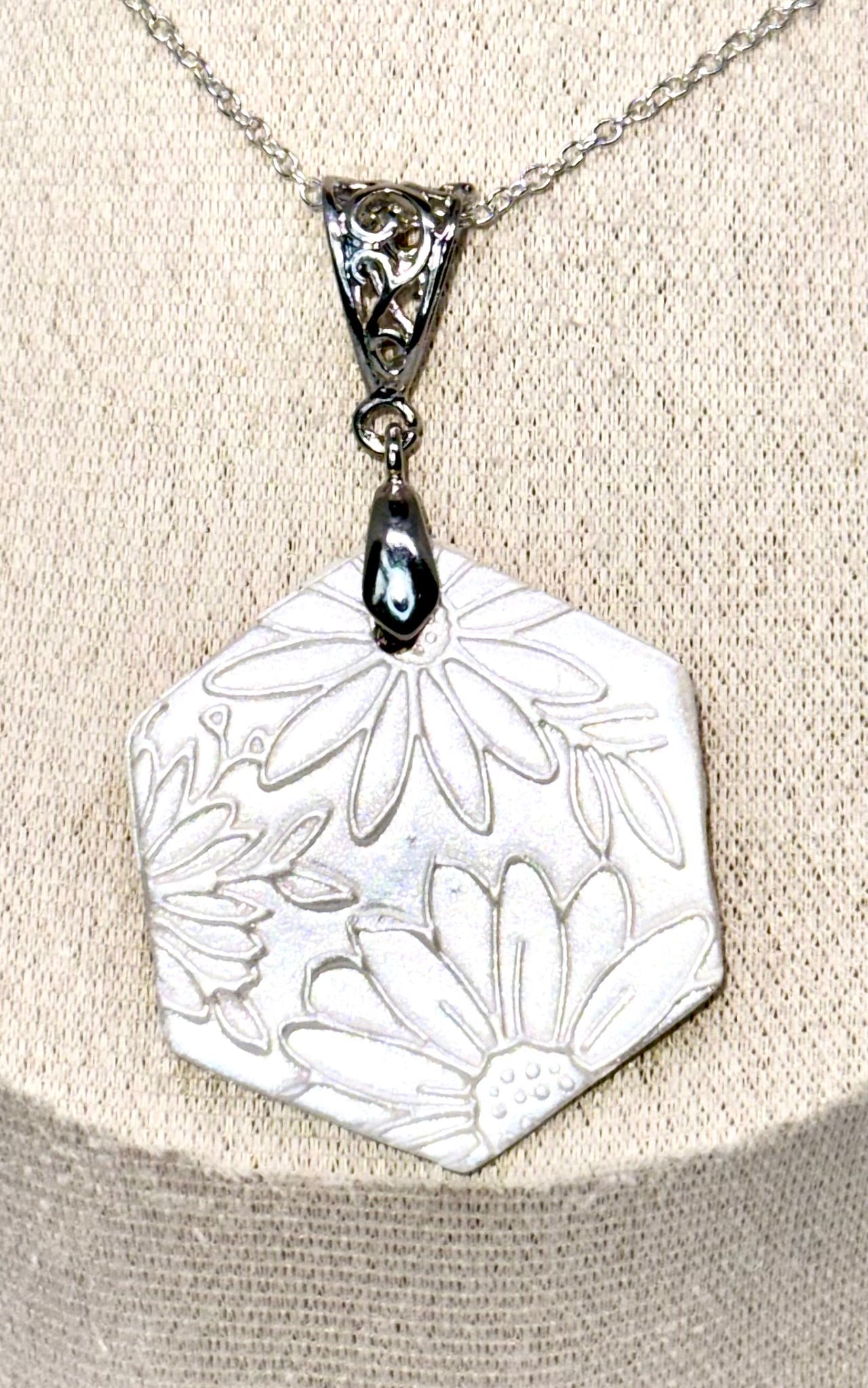 Bloom Hex Pendant