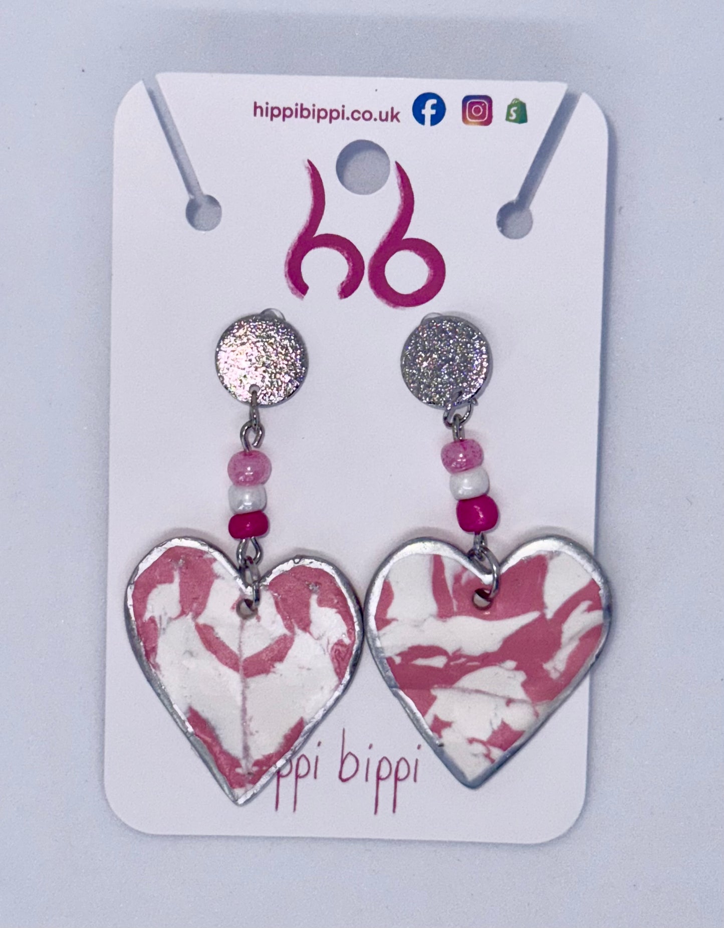 Candy Hearts Dangle Earrings
