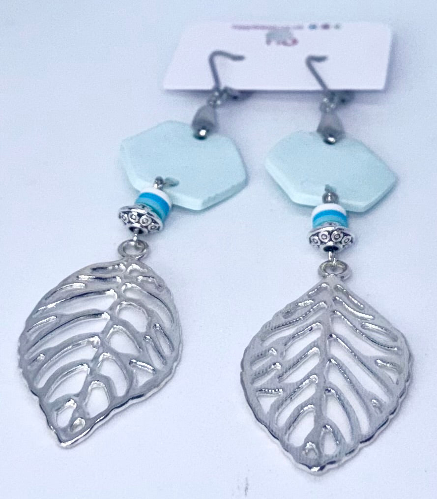Frosted Leaf Dangles