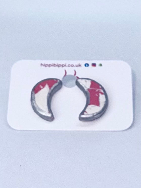 Candy Crescent Studs
