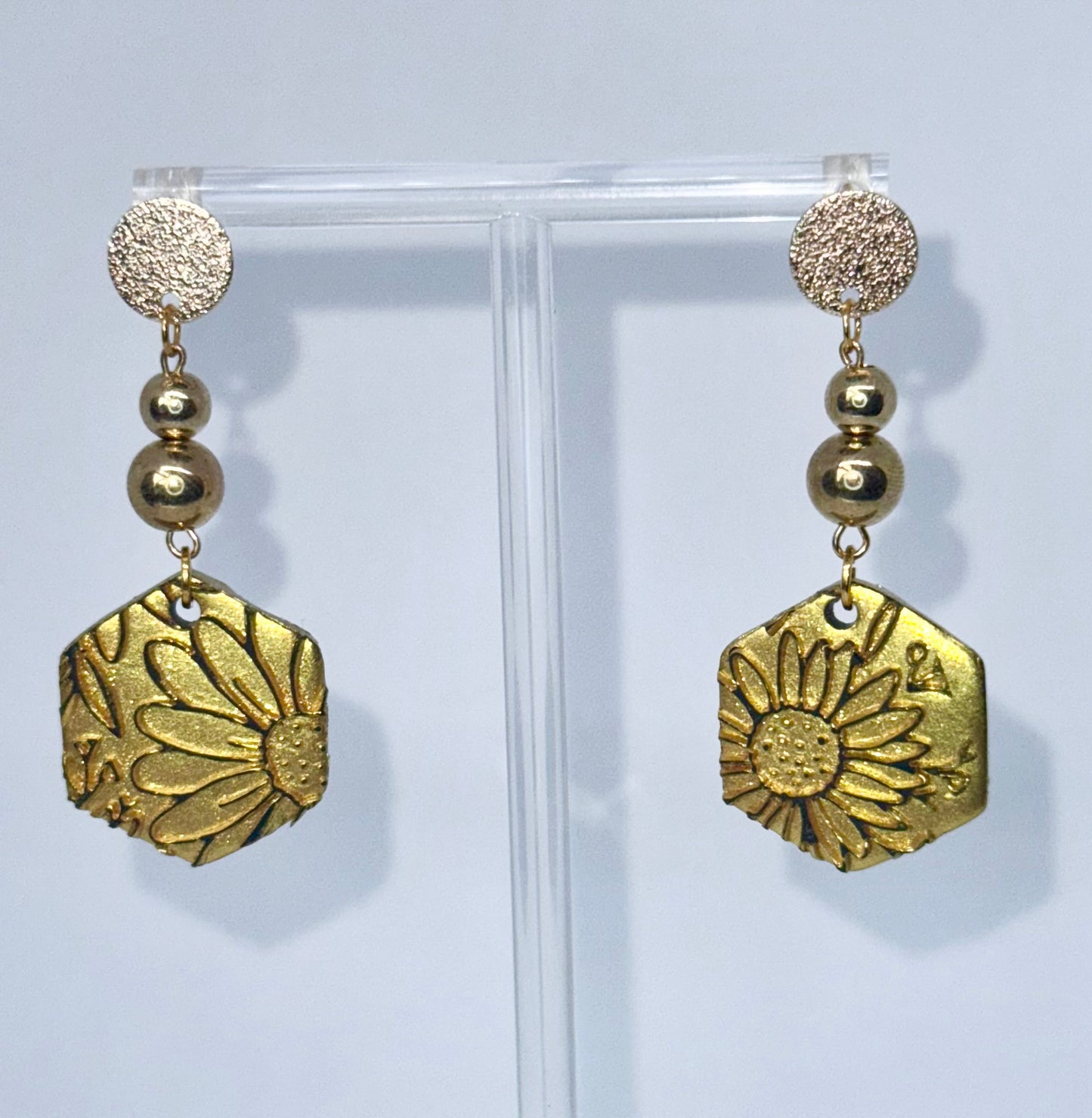 Golden Bloom Dangles