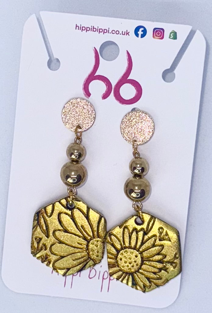 Golden Bloom Dangles