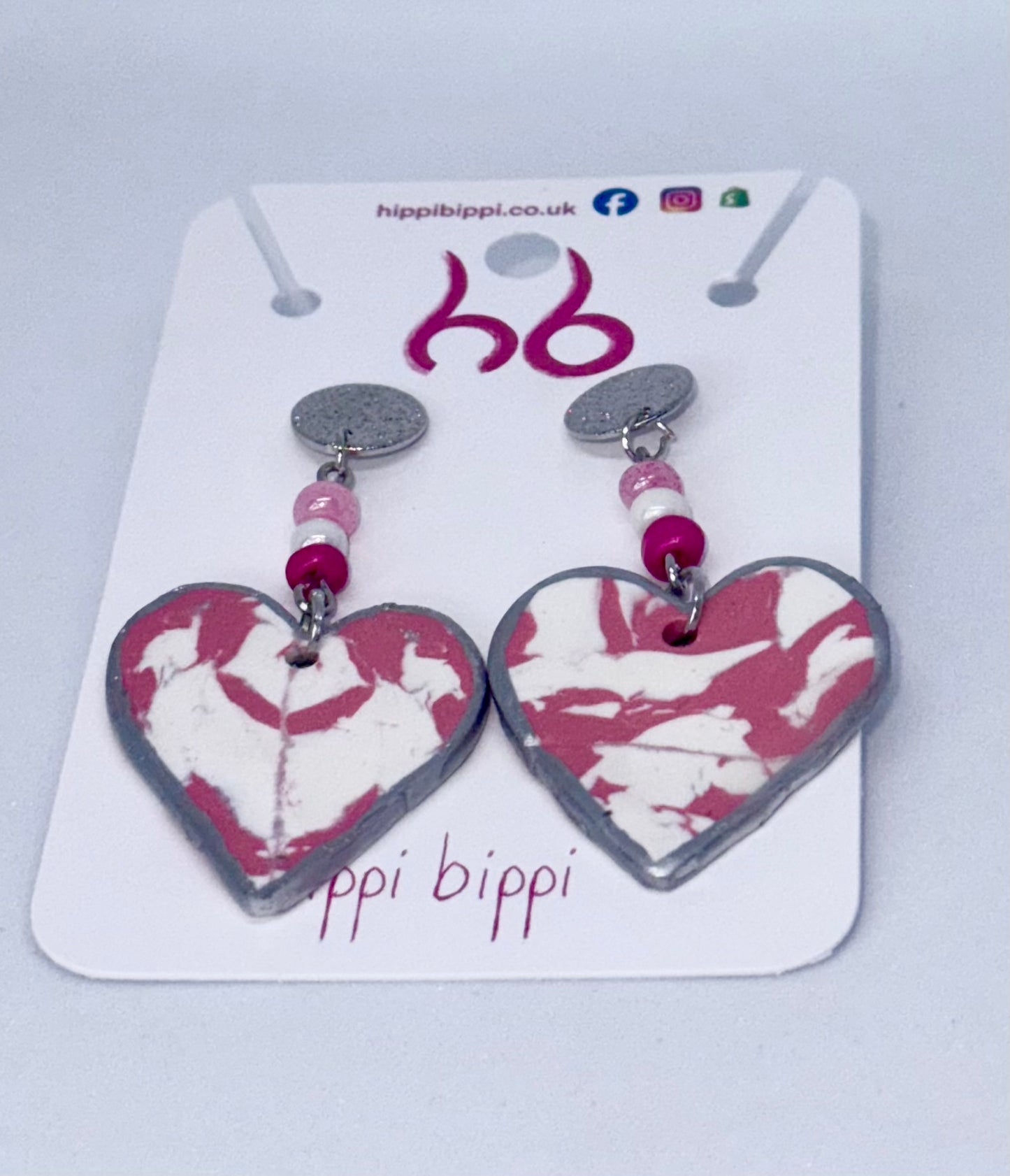 Candy Hearts Dangle Earrings