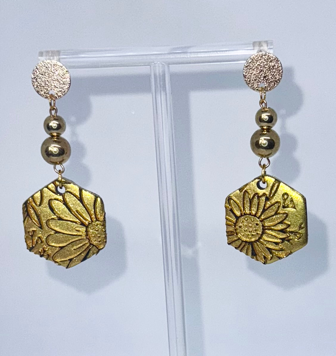 Golden Bloom Dangles
