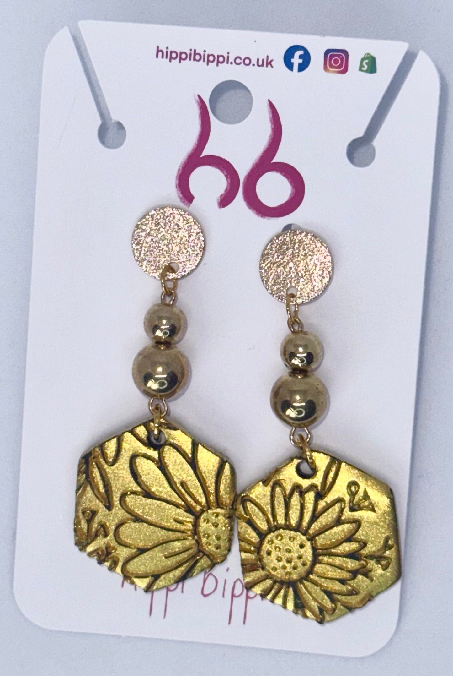Golden Bloom Dangles