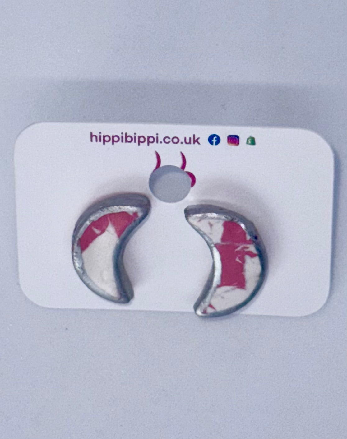 Candy Crescent Studs