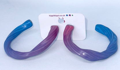 Twilight Wave Hoops