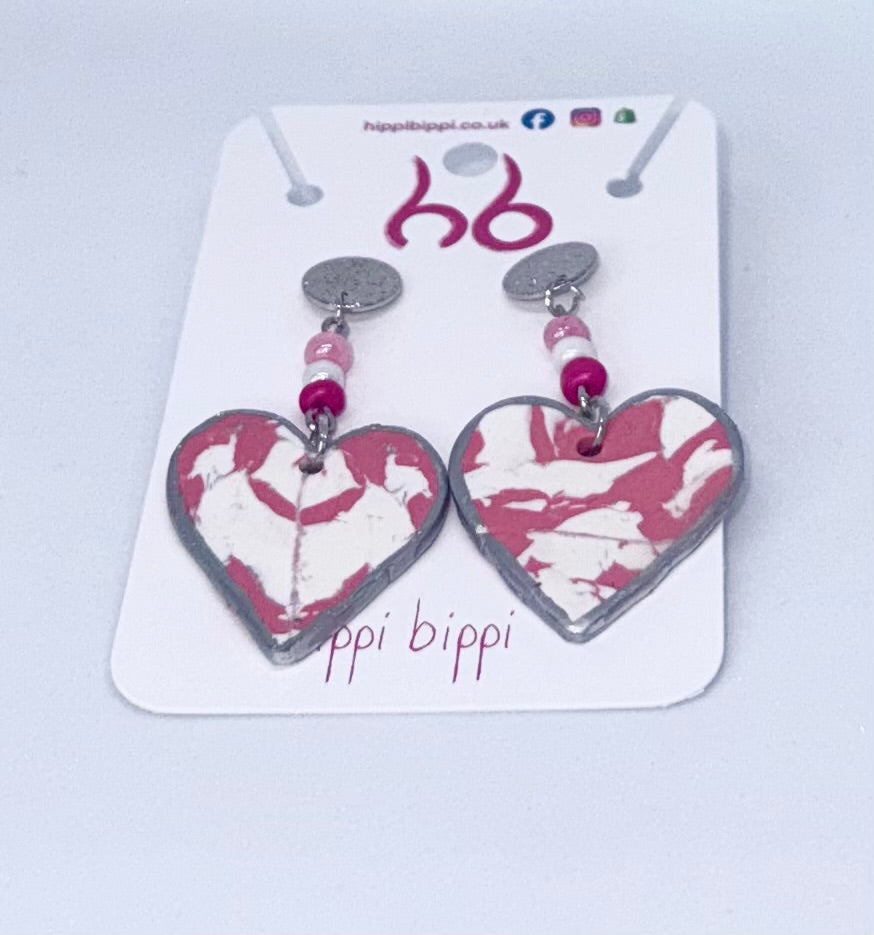 Candy Hearts Dangle Earrings
