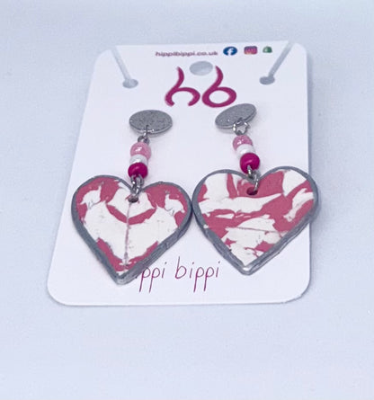 Candy Hearts Dangle Earrings