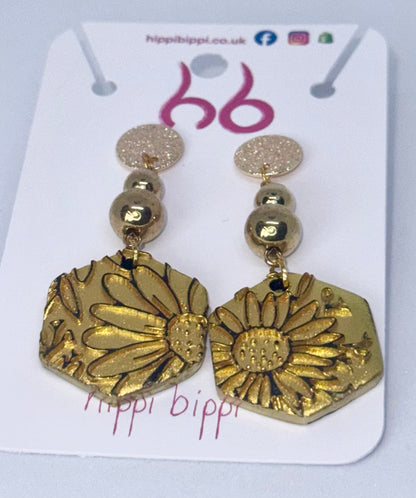 Golden Bloom Dangles
