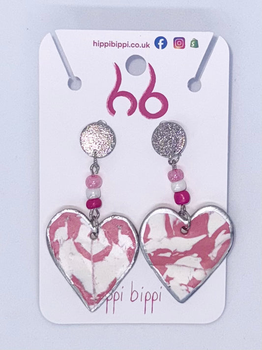 Candy Hearts Dangle Earrings