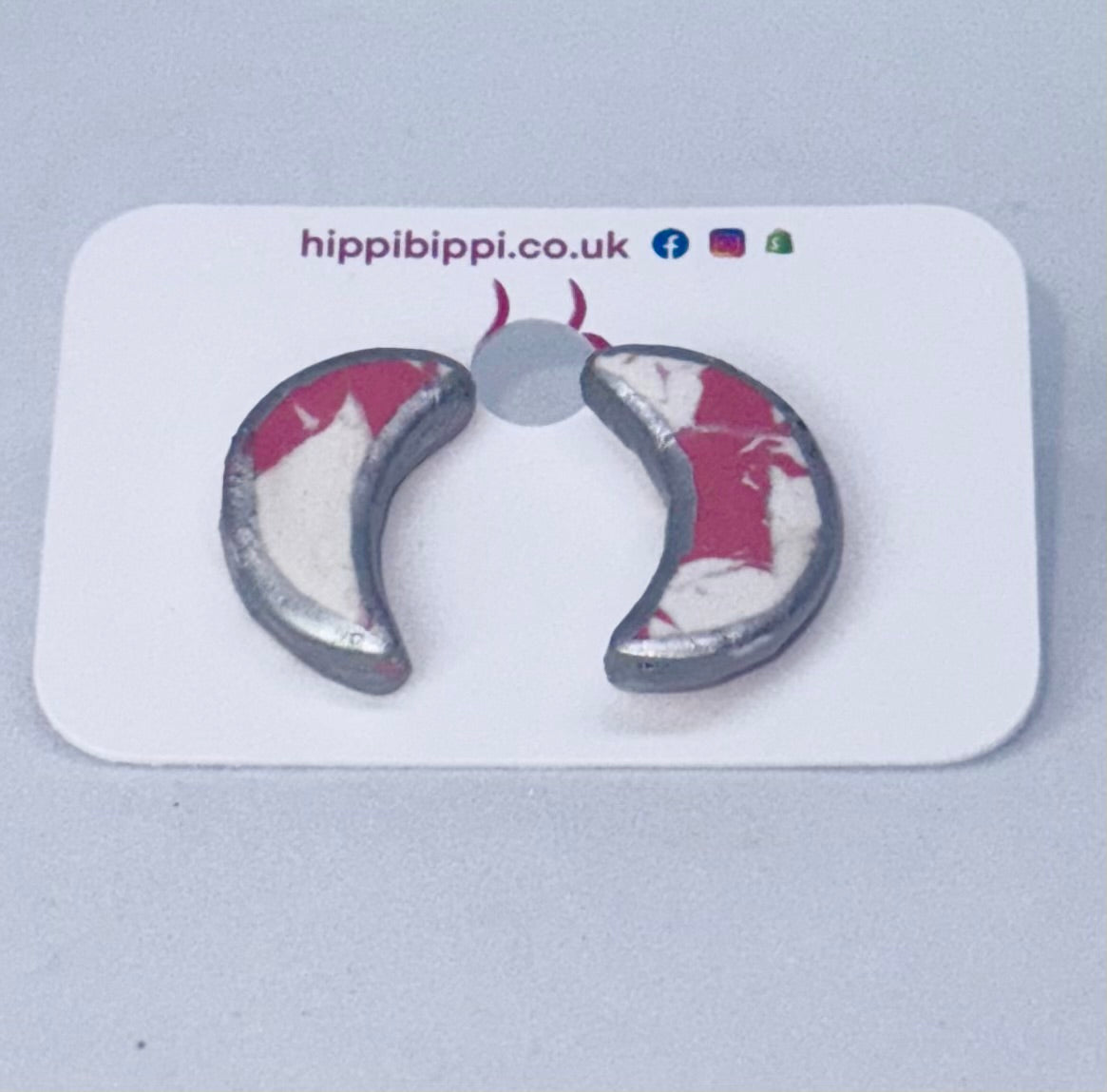Candy Crescent Studs