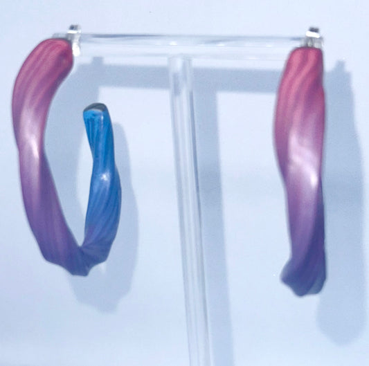 Twilight Wave Hoops
