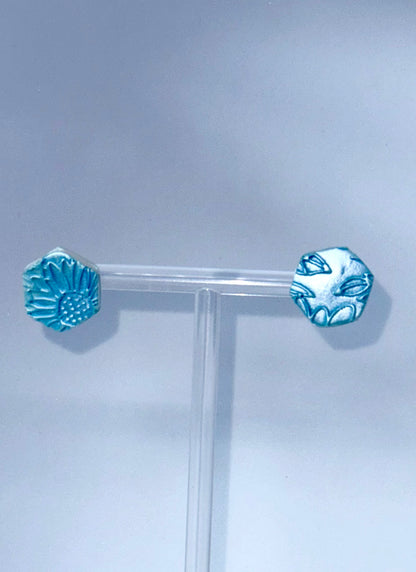 Blue Garden Studs