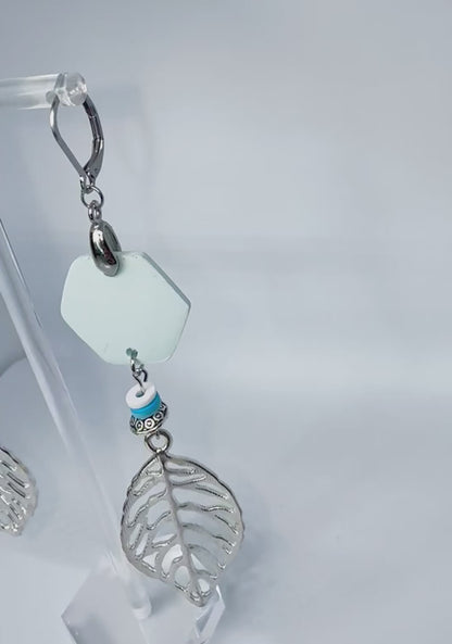 Frosted Leaf Dangles